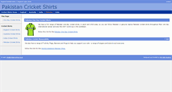 Desktop Screenshot of pakistan.cricket-shirts.co.uk