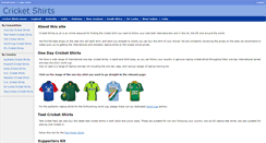 Desktop Screenshot of cricket-shirts.co.uk