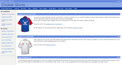 Desktop Screenshot of england.cricket-shirts.co.uk